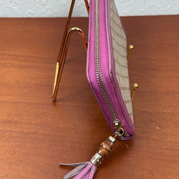 Gucci Diamante Bamboo Zippy Wallet - Picture 3 of 12